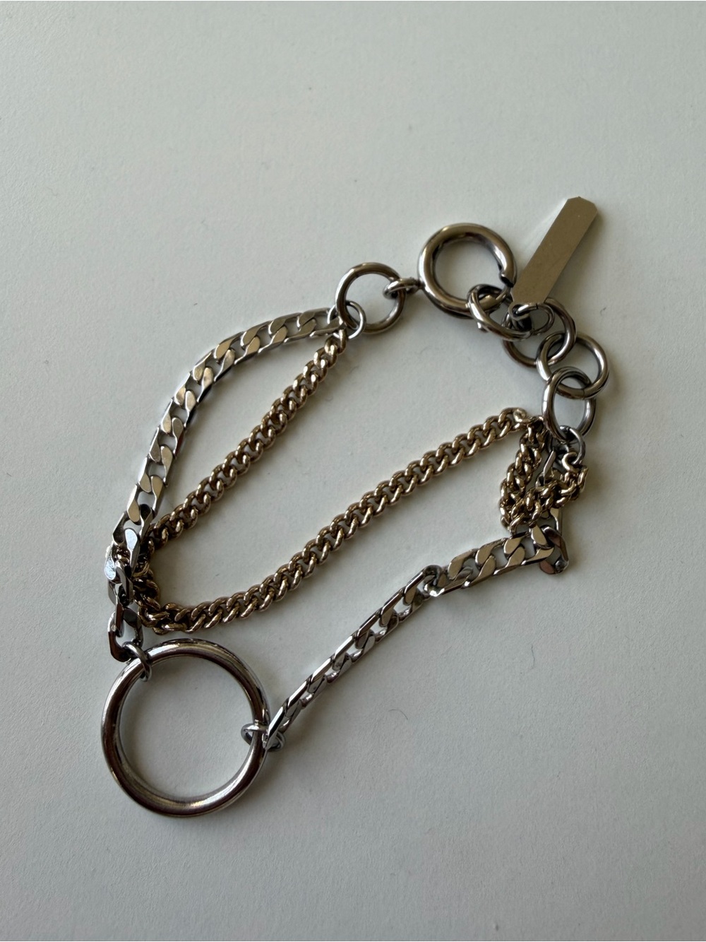 JUSTINE CLENQUET Gold & Silver Bicolor Jane Bracelet